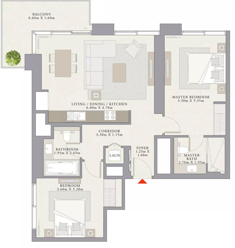 Floor Plans Creek Palace - 2 Bedrooms Apartments