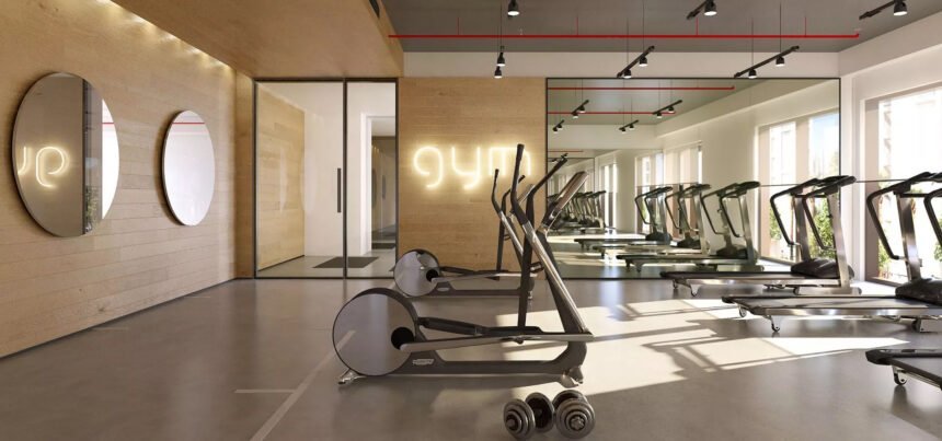 Fitness center with a dedicated cardio area