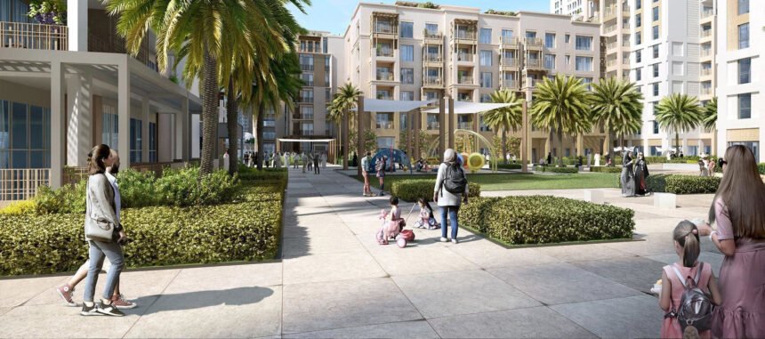 Landscaped parks and green walking alleys