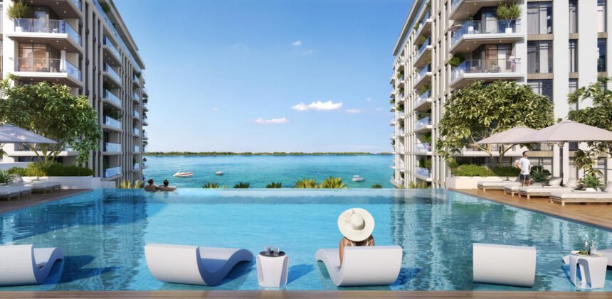 Infinity pool overlooking the waterfront