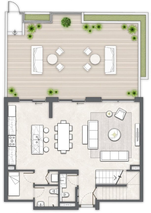 Floor Plans The Cove - 3 Bedrooms Apartments