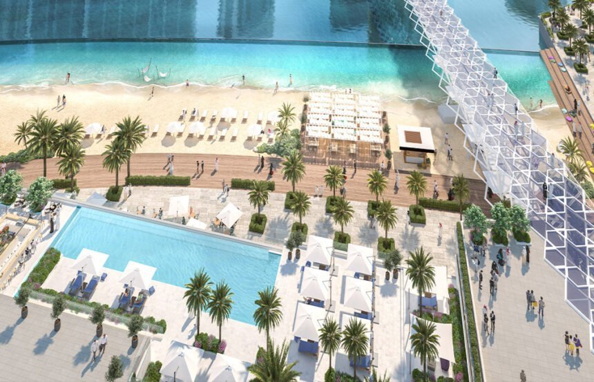 Infinity pool overlooking the promenade