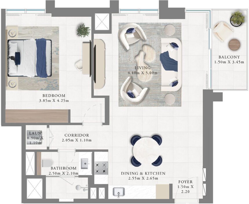 Floor Plans Altus - 1 Bedroom Apartments