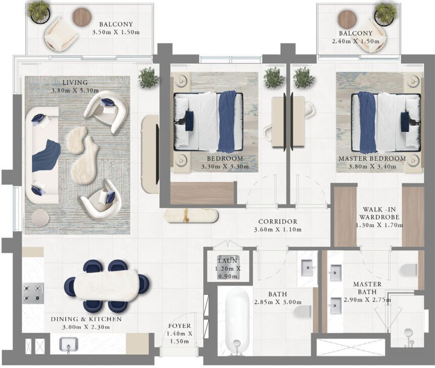 Floor Plans Altus - 3 Bedrooms Apartments