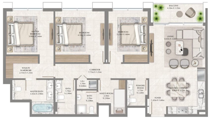 Floor Plans Creek Waters 2 - 3 Bedrooms Apartments