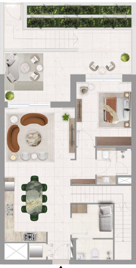 Floor Plans Address Residences - 3 Bedrooms Townhouses