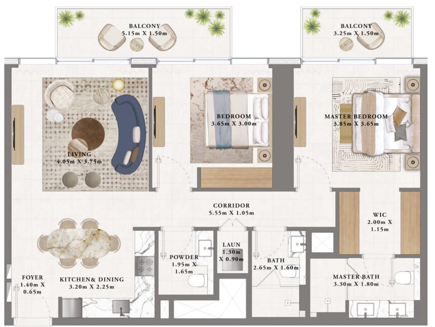 Floor Plans Altan - 2 Bedrooms Apartments