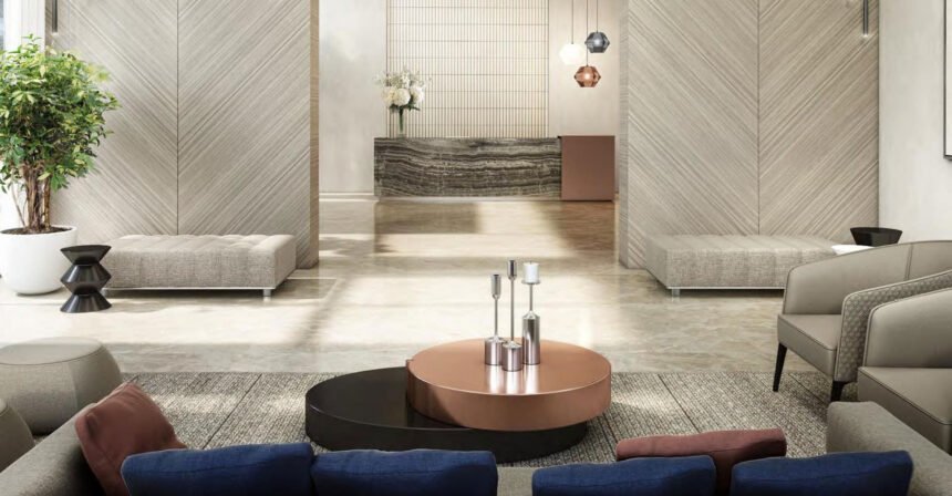 Lobby with a comfortable waiting room